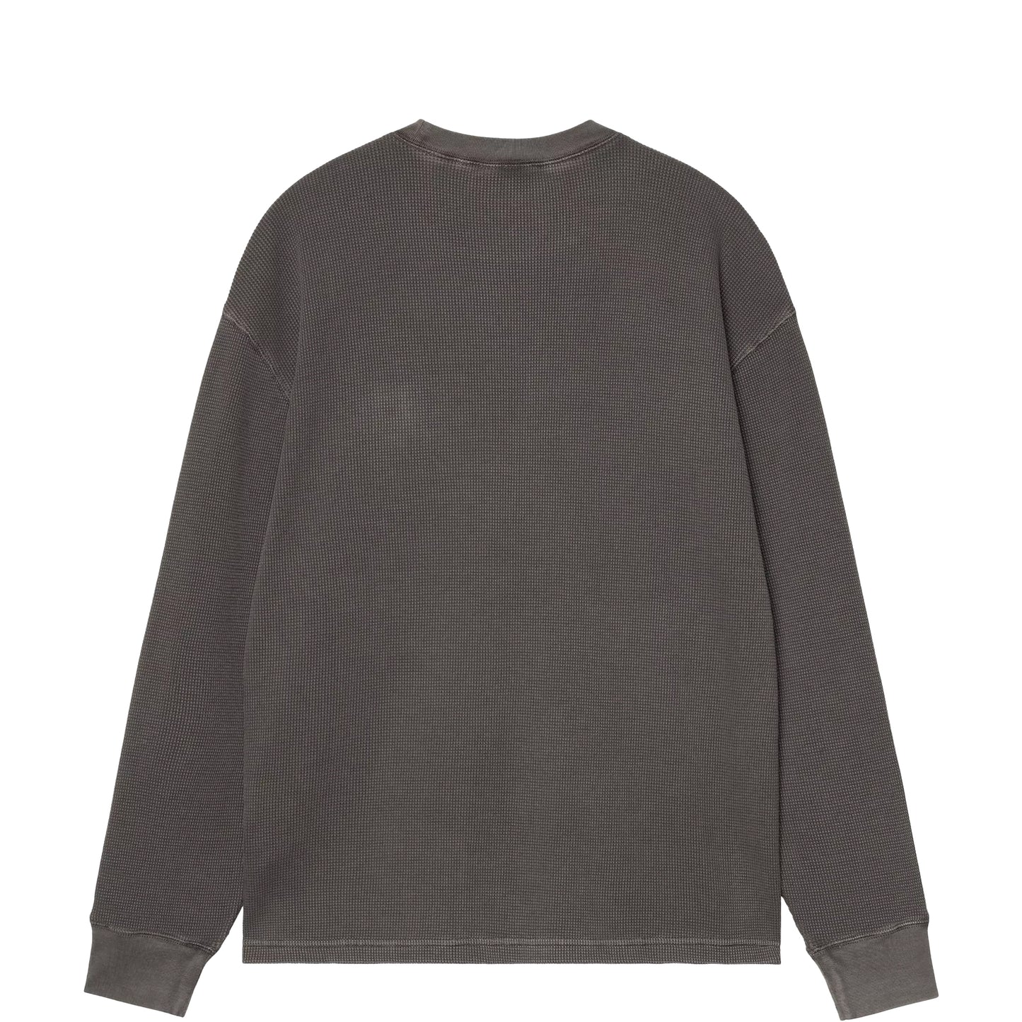 Carhartt WIP L/S Vista Waffle T-Shirt Black Garment Dyed
