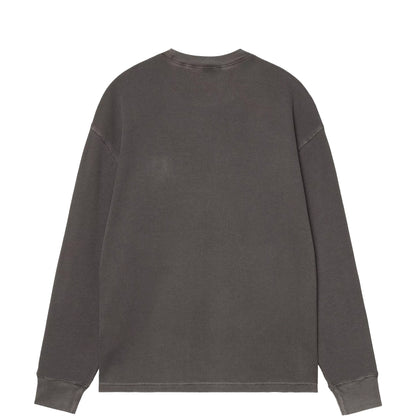 Carhartt WIP L/S Vista Waffle T-Shirt Black Garment Dyed