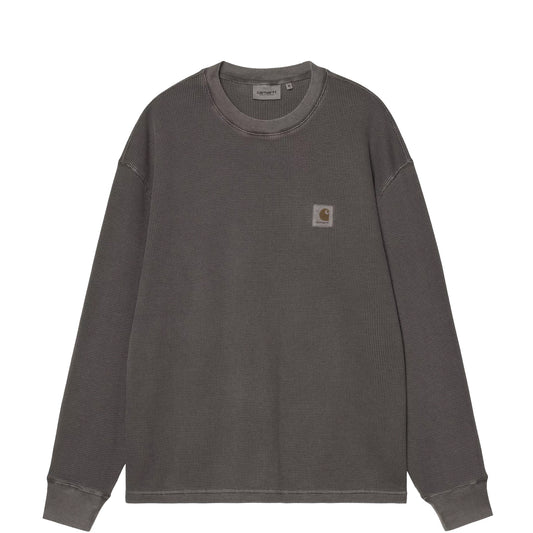 Carhartt WIP L/S Vista Waffle T-Shirt Black Garment Dyed