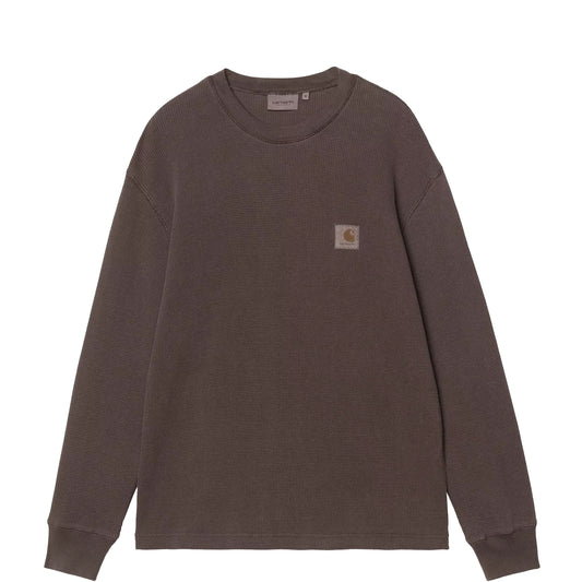 Carhartt WIP L/S Vista Waffle T-Shirt Tobacco Garment Dyed