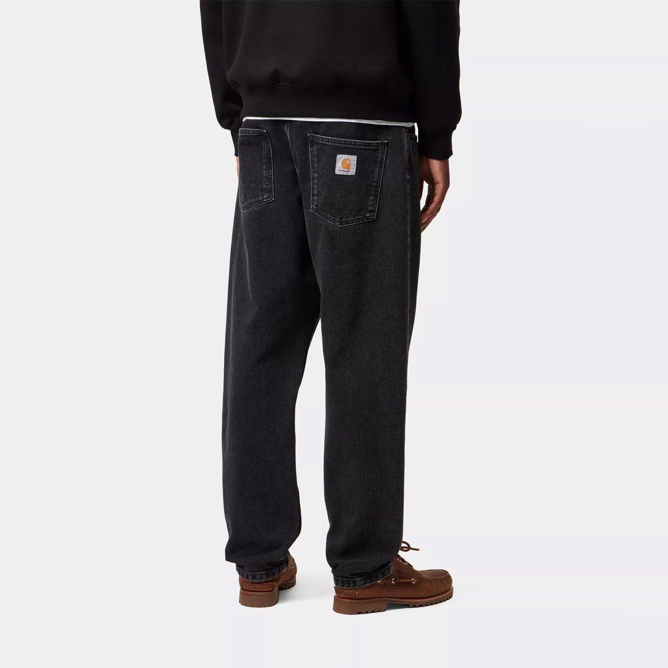 Carhartt WIP Newel Pant Black Stone Washed - The Sporting Lodge