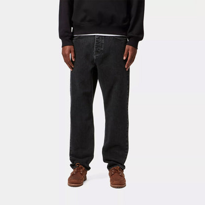 Carhartt WIP Newel Pant Black Stone Washed - The Sporting Lodge
