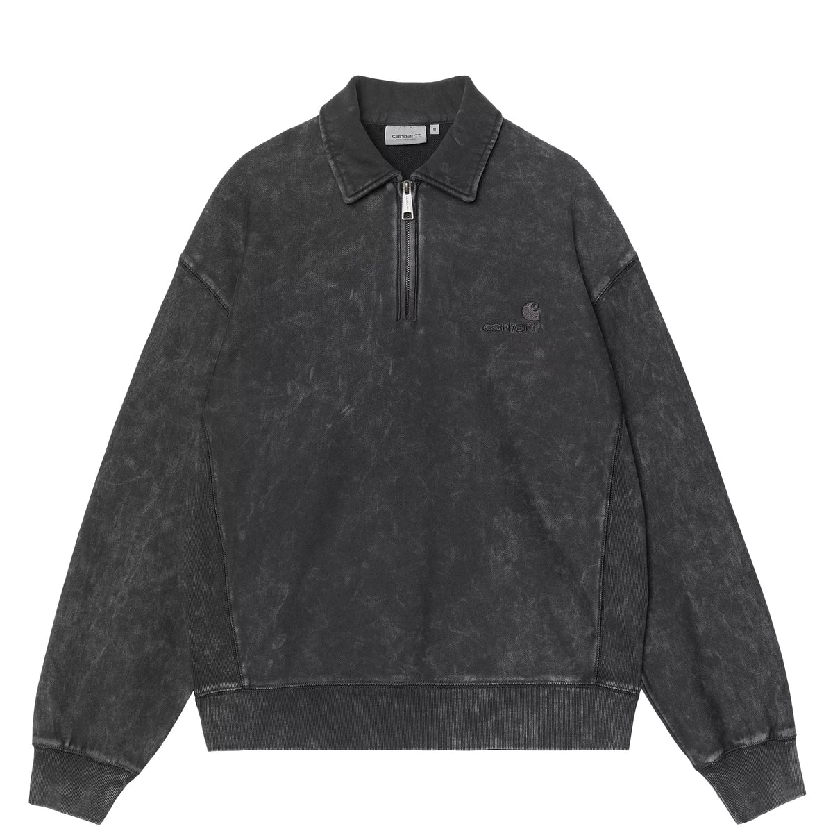 Carhartt WIP Lambert Polo Sweat Black Moon Wash