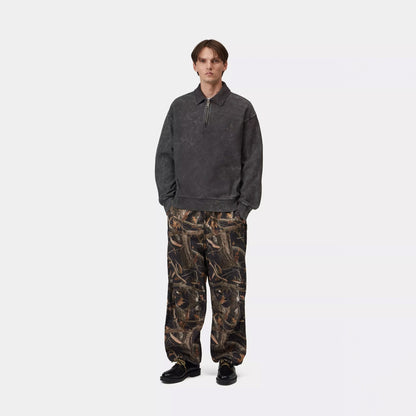 Carhartt WIP Lambert Polo Sweat Black Moon Wash