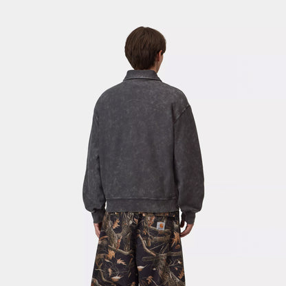 Carhartt WIP Lambert Polo Sweat Black Moon Wash
