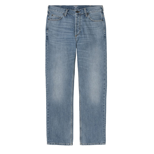 Carhartt WIP Marlow Pant Blue Worn Bleached Regular Leg - The Sporting Lodge