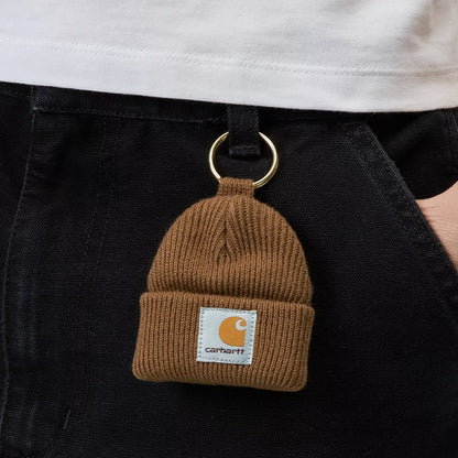Carhartt WIP Mini Watch Hat Keychain Hamilton Brown