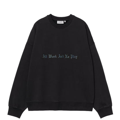 Carhartt WIP No Play Sweat Black - The Sporting Lodge