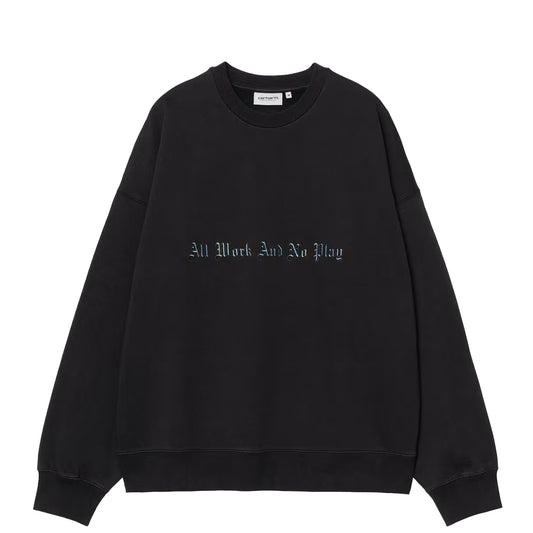 Carhartt WIP No Play Sweat Black - The Sporting Lodge