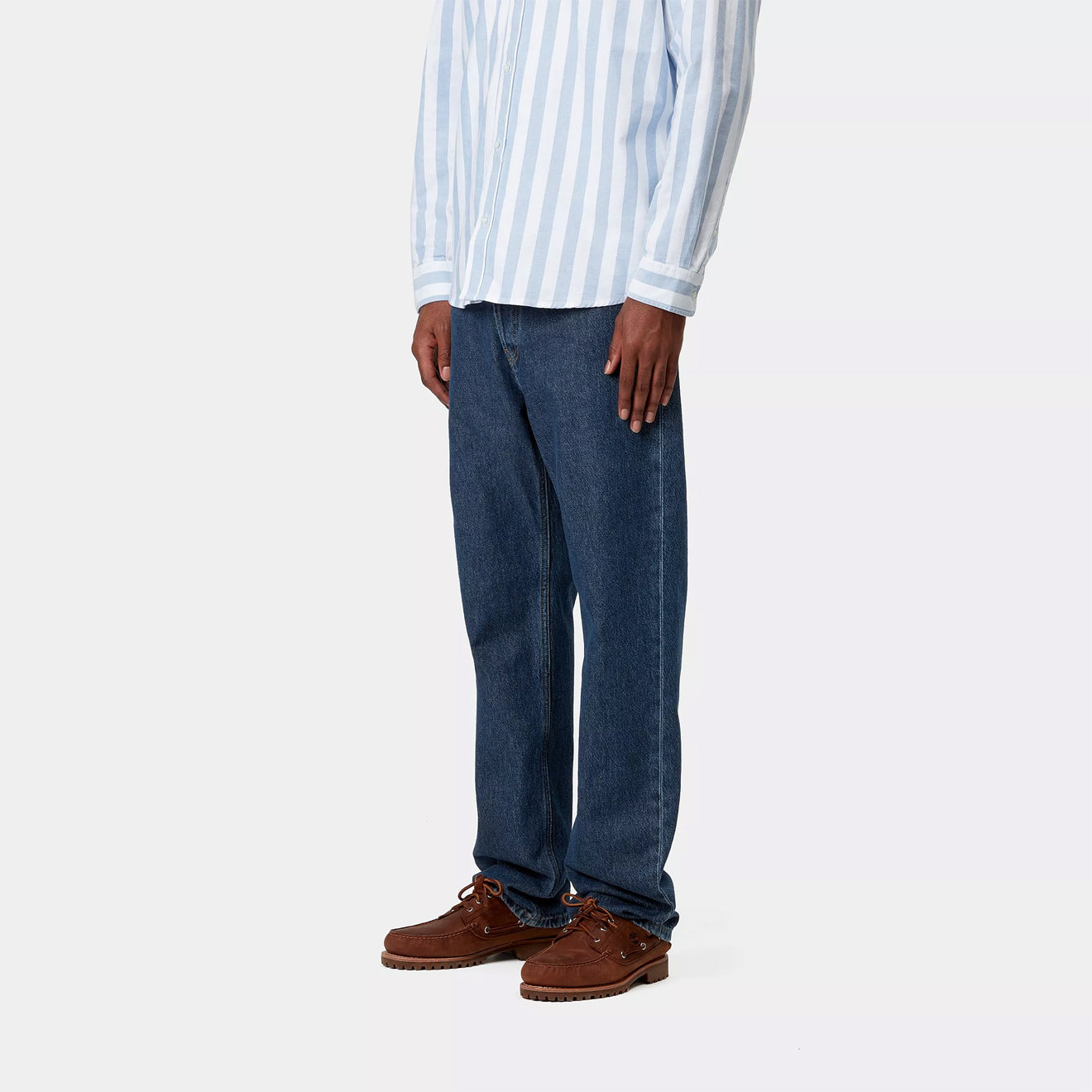 Carhartt WIP Nolan Pant Blue Heavy Stone Wash - The Sporting Lodge