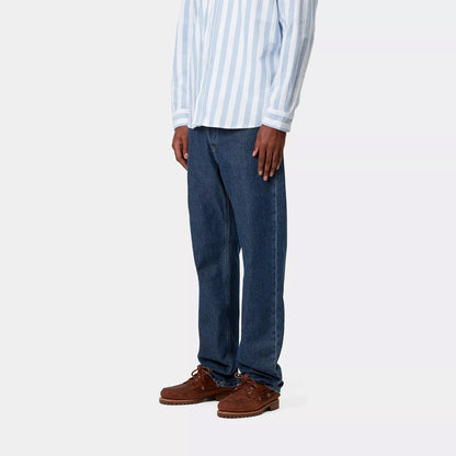 Carhartt WIP Nolan Pant Blue Heavy Stone Wash - The Sporting Lodge