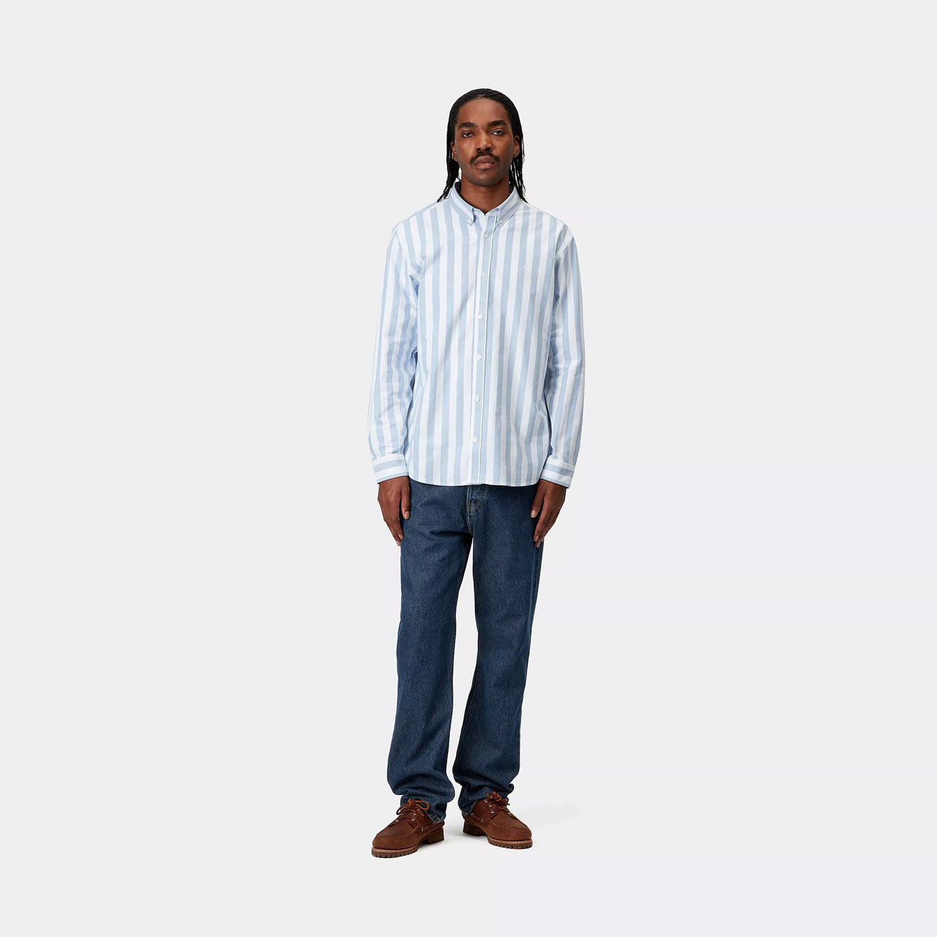 Carhartt WIP Nolan Pant Blue Heavy Stone Wash - The Sporting Lodge