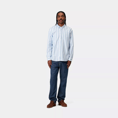 Carhartt WIP Nolan Pant Blue Heavy Stone Wash - The Sporting Lodge