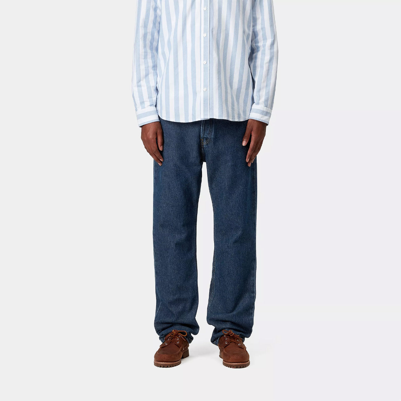 Carhartt WIP Nolan Pant Blue Heavy Stone Wash - The Sporting Lodge