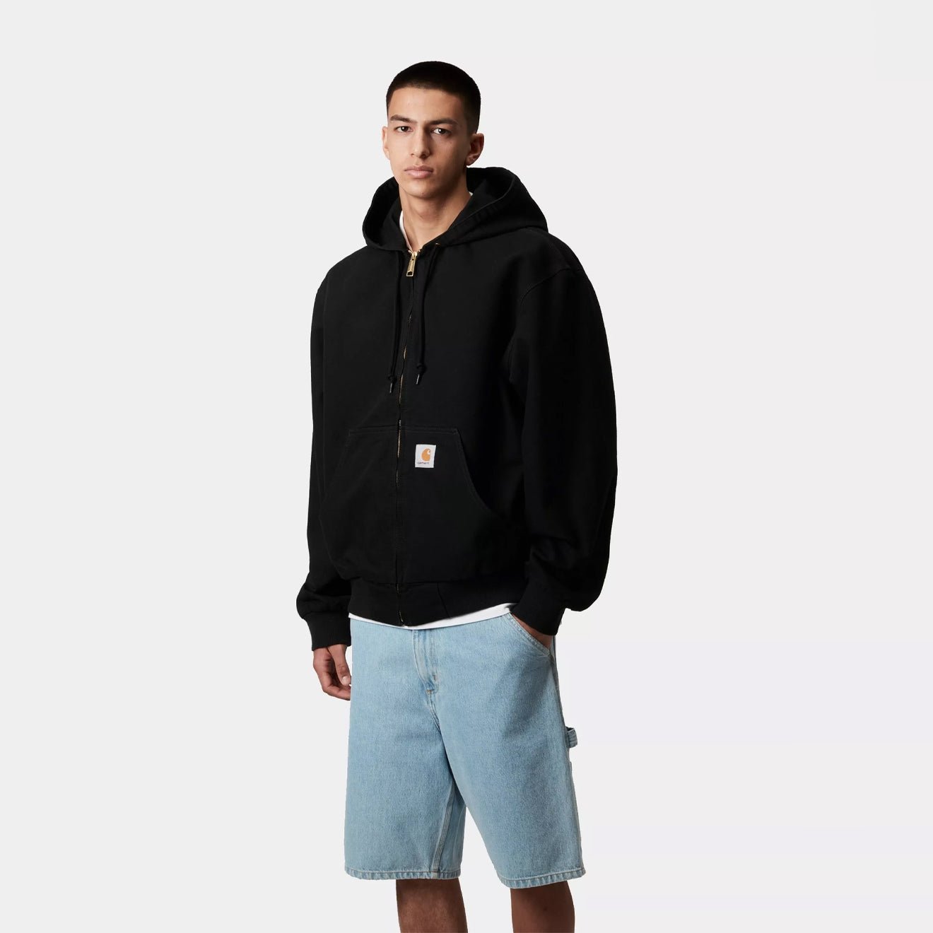 Carhartt WIP OG Active Jacket Black Rinsed - The Sporting Lodge