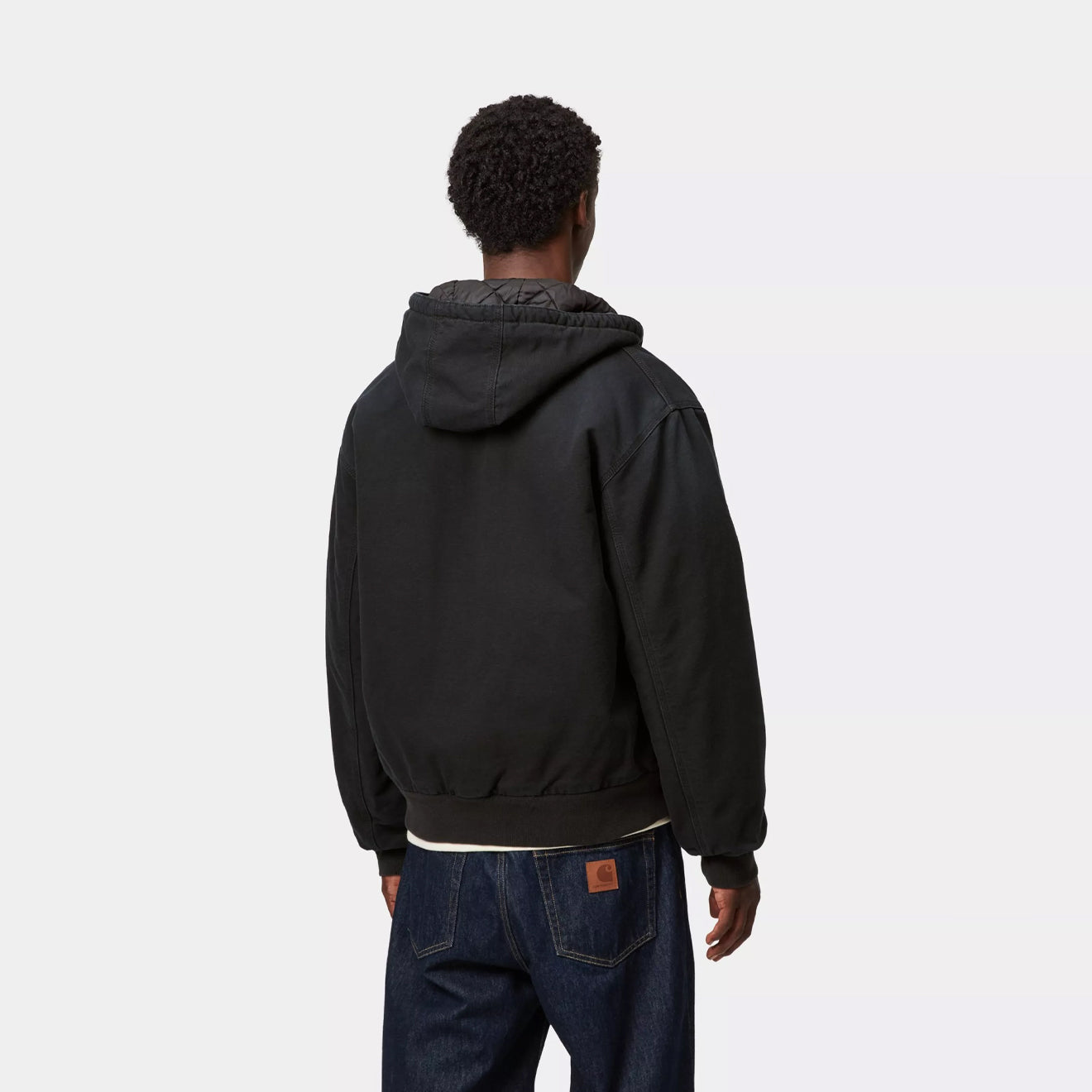Carhartt WIP OG Active Jacket Black Stone Canvas - The Sporting Lodge