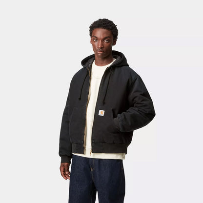 Carhartt WIP OG Active Jacket Black Stone Canvas - The Sporting Lodge