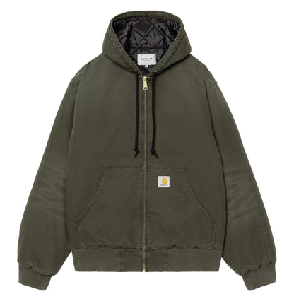 Carhartt WIP OG Active Jacket Olive Stone Canvas - The Sporting Lodge