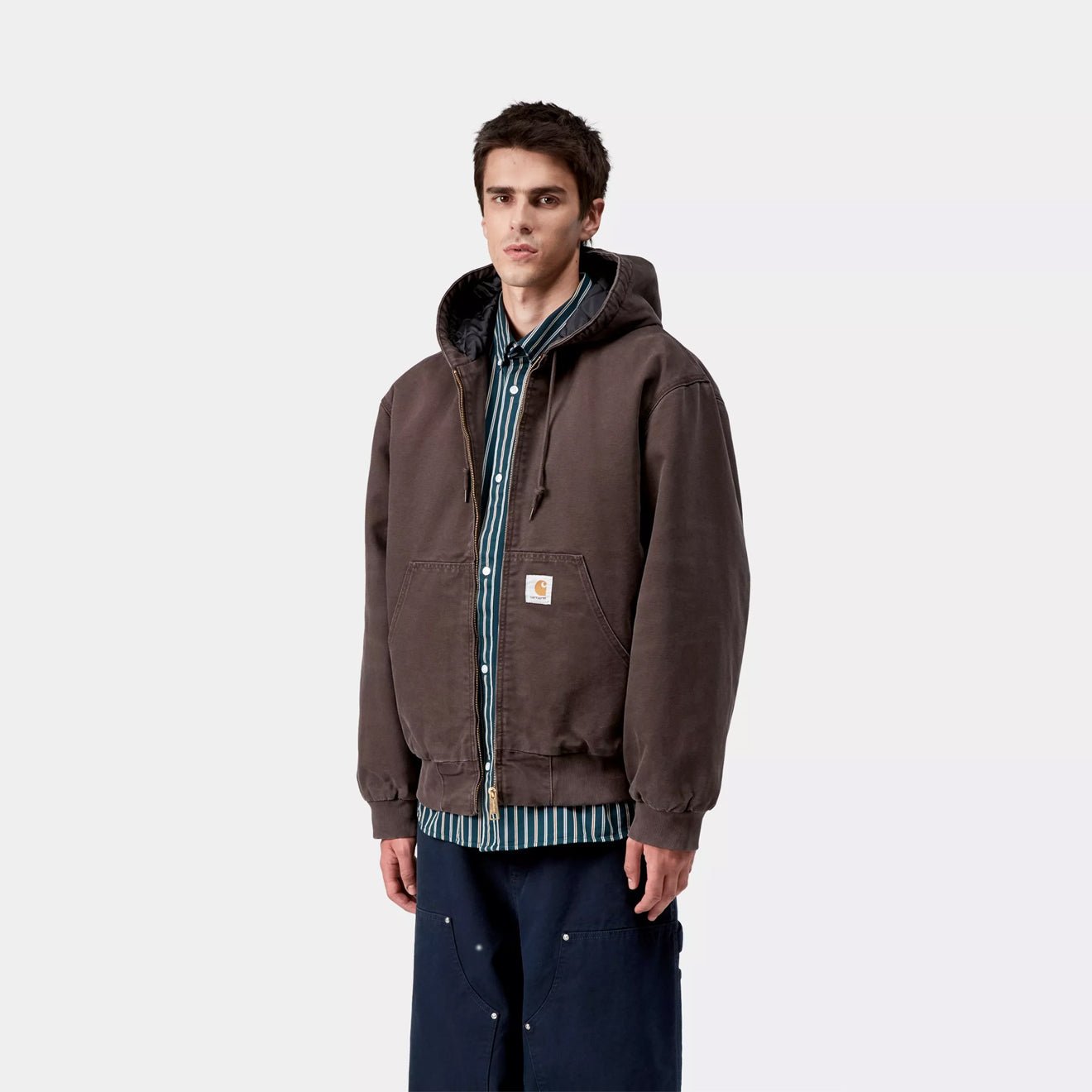 Carhartt WIP OG Active Jacket Tobacco Stone Canvas - The Sporting Lodge