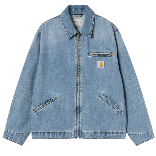 Carhartt WIP OG Detroit Jacket Blue Burst Washed - The Sporting Lodge