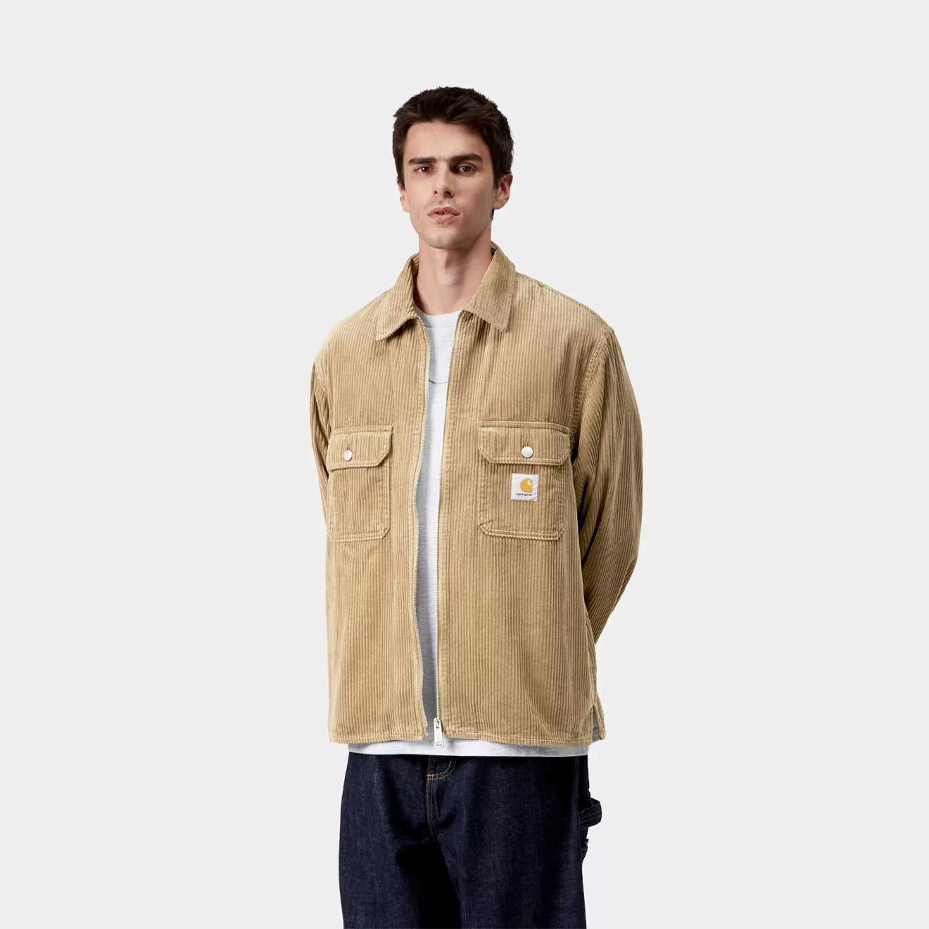 Carhartt WIP Reynold Shirt Jac Leather Rinsed - The Sporting Lodge