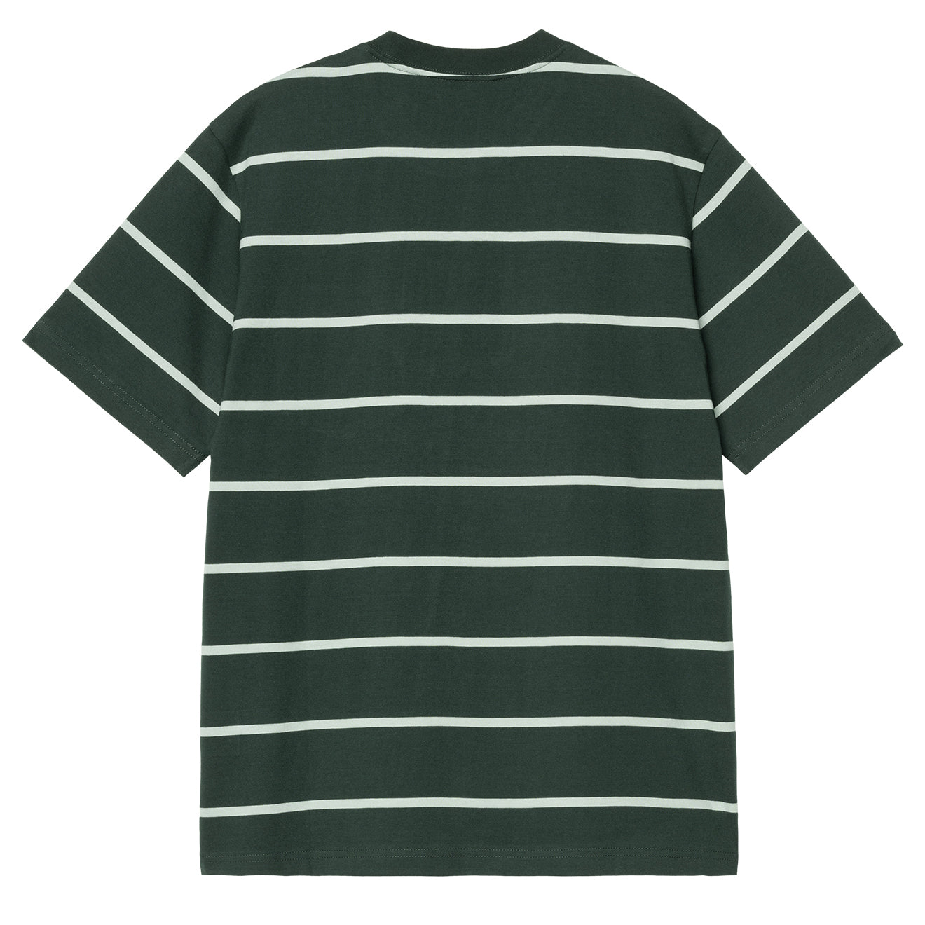 Carhartt WIP S/S Aiken Pocket T-Shirt Aiken Stripe / Conifer - The Sporting Lodge