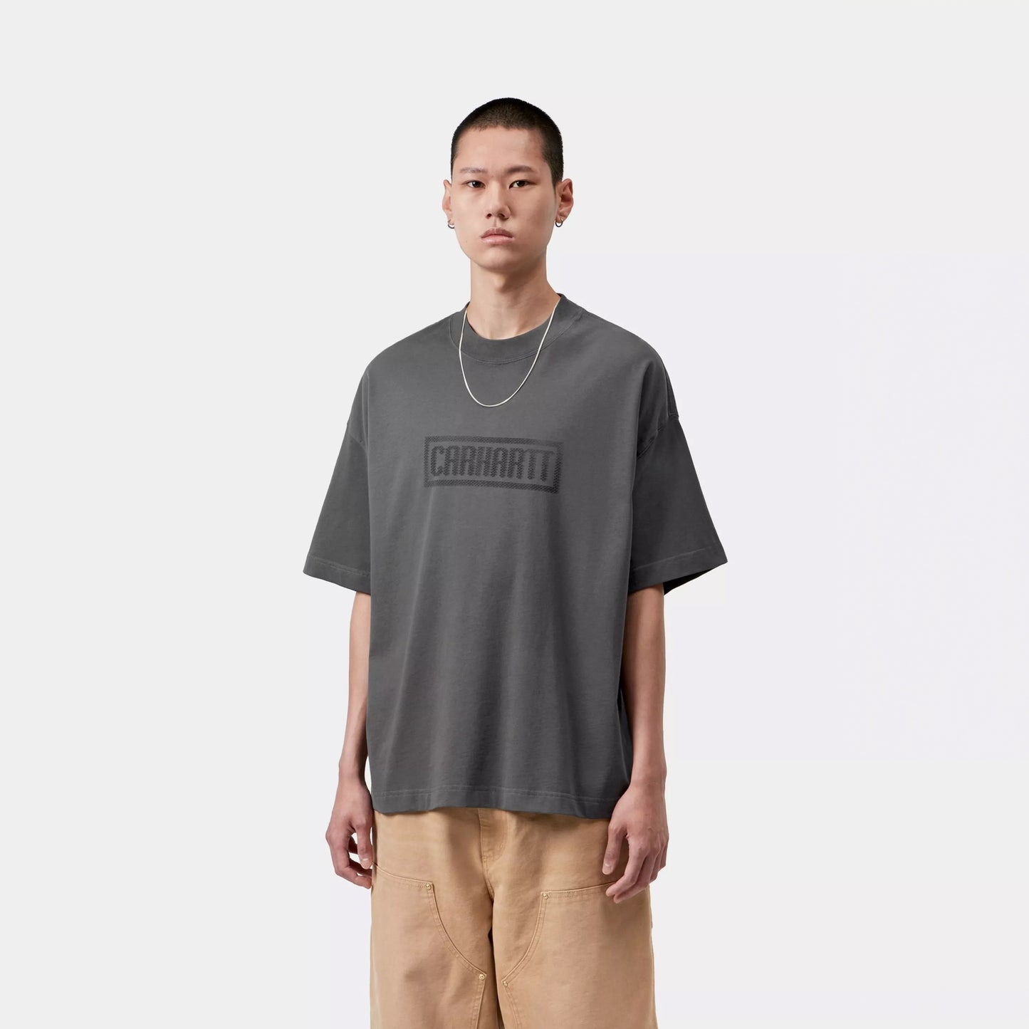 Carhartt WIP S/S Bricky Man T-Shirt Soot Stone Dyed