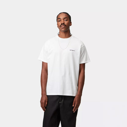 Carhartt WIP S/S Script Embroidery T-Shirt White / Black