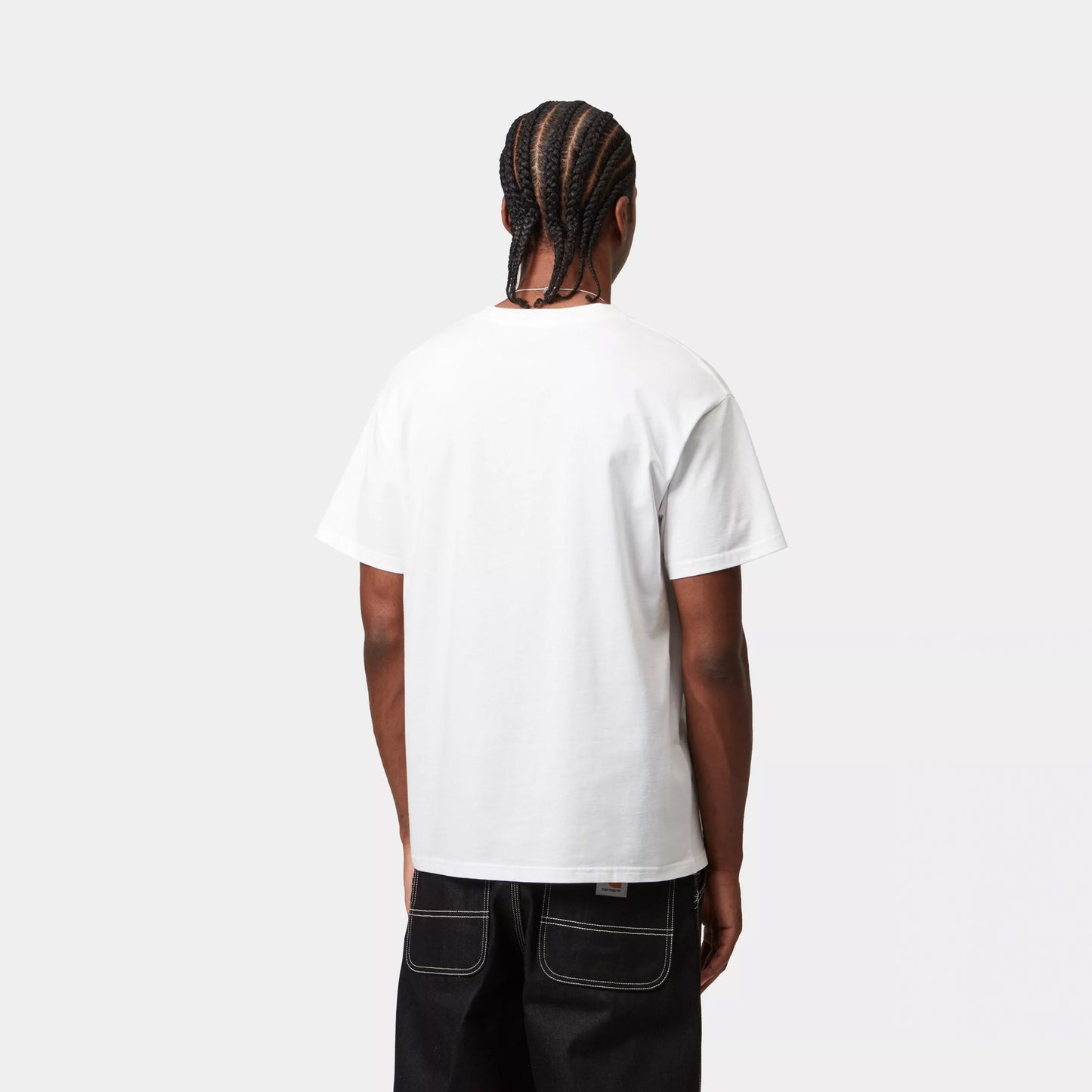 Carhartt WIP S/S Script Embroidery T-Shirt White / Black