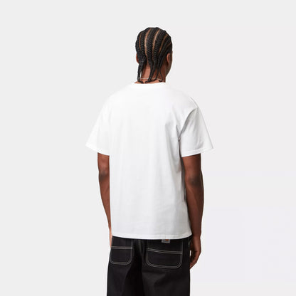 Carhartt WIP S/S Script Embroidery T-Shirt White / Black