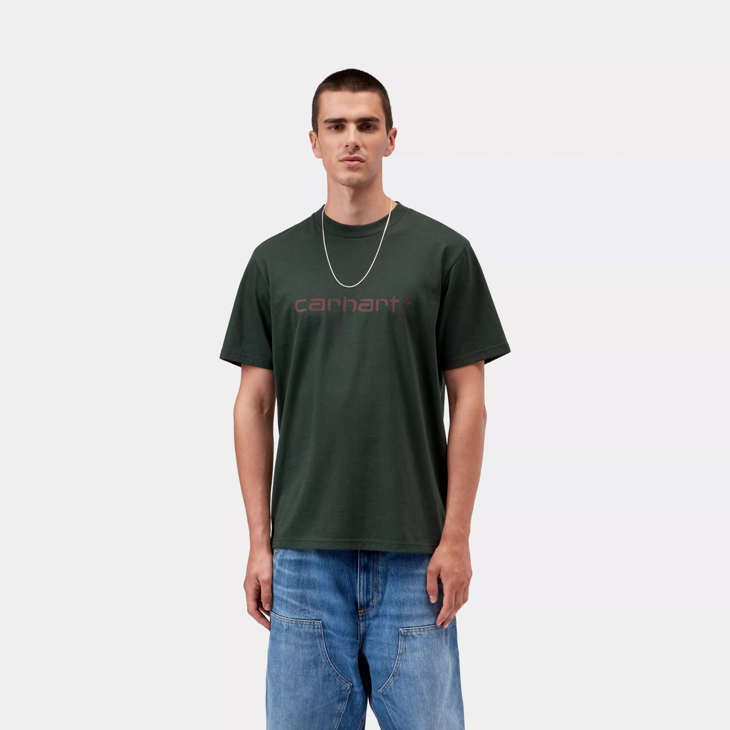 Carhartt WIP S/S Script T-Shirt Dark Scarab / Palisander