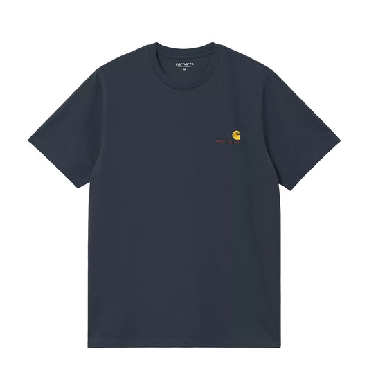 Carhartt WIP S/S American Script T-Shirt Deep Night - The Sporting Lodge