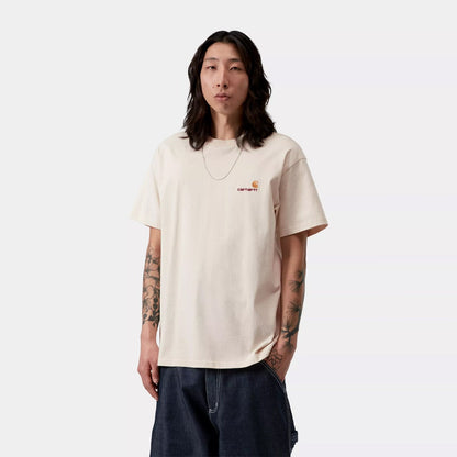 Carhartt WIP S/S American Script T-Shirt Natural - The Sporting Lodge