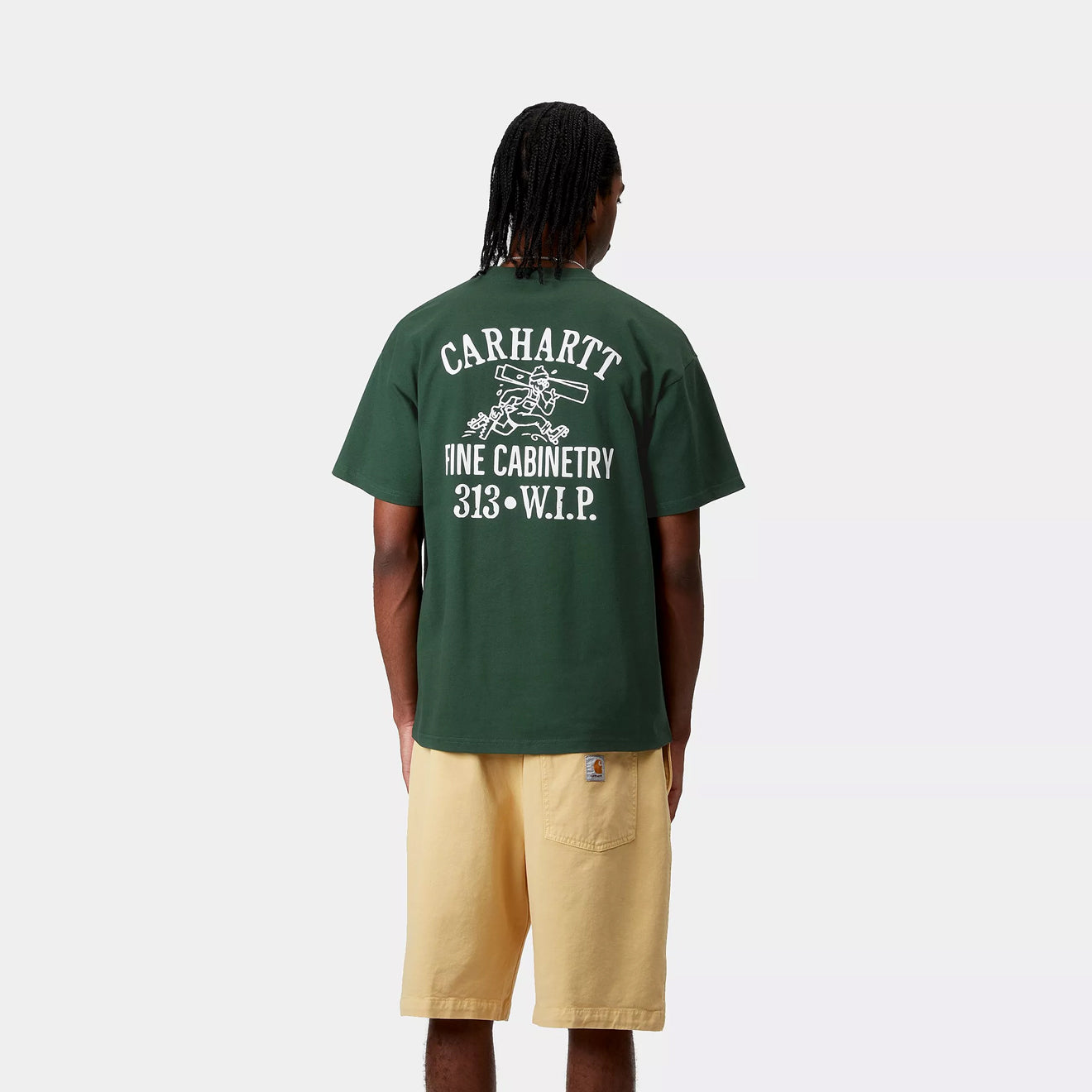 Carhartt WIP S/S Cabinetry T-Shirt Conifer / White - The Sporting Lodge