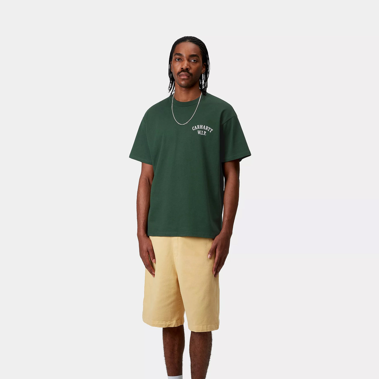 Carhartt WIP S/S Cabinetry T-Shirt Conifer / White - The Sporting Lodge