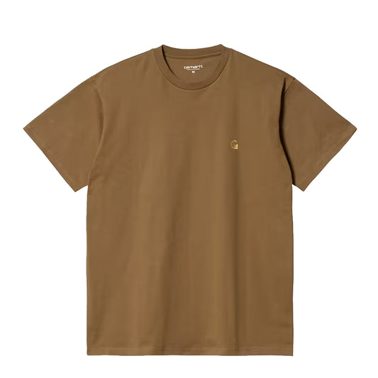 Carhartt WIP S/S Chase T-Shirt Hamilton Brown / Gold