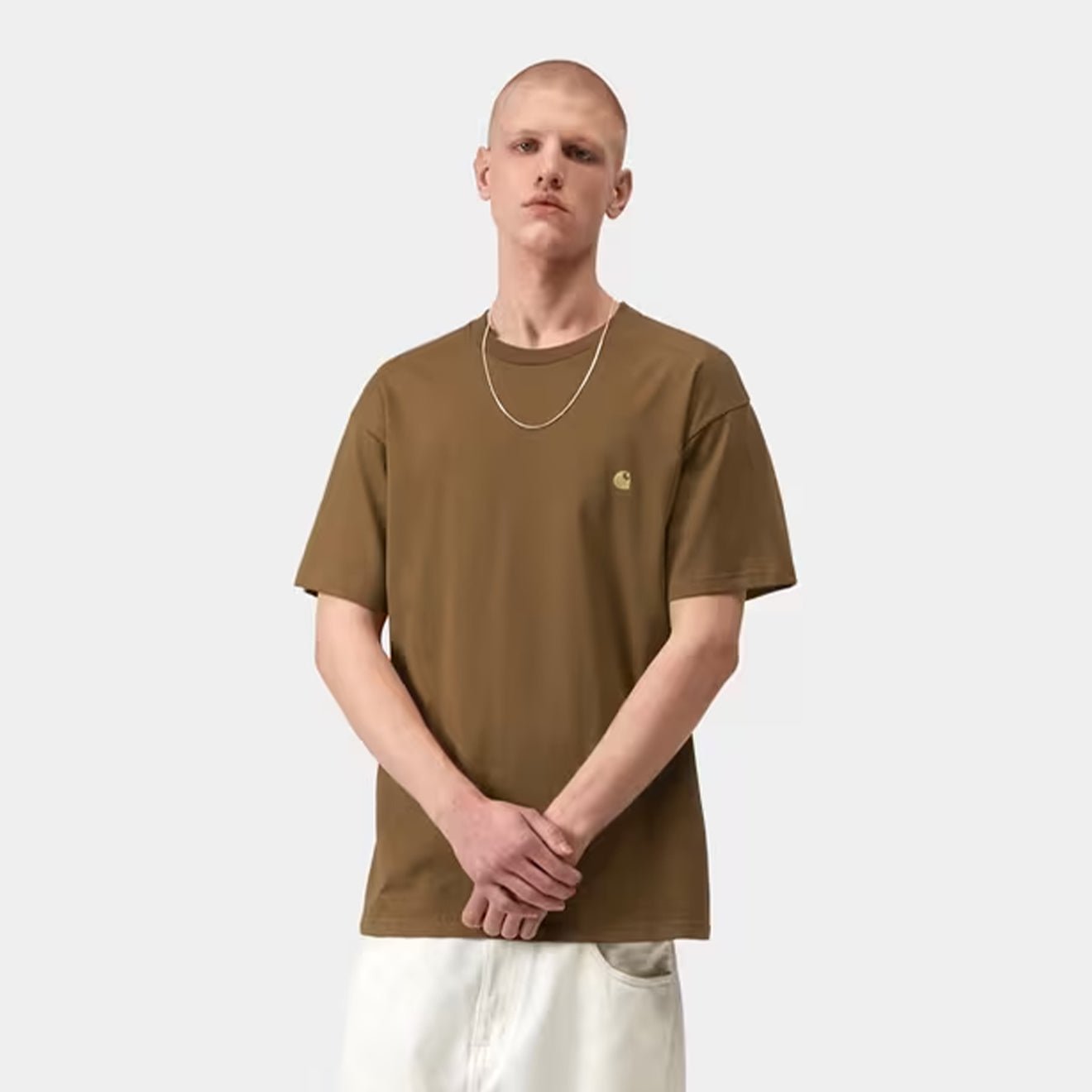 Carhartt WIP S/S Chase T-Shirt Hamilton Brown / Gold