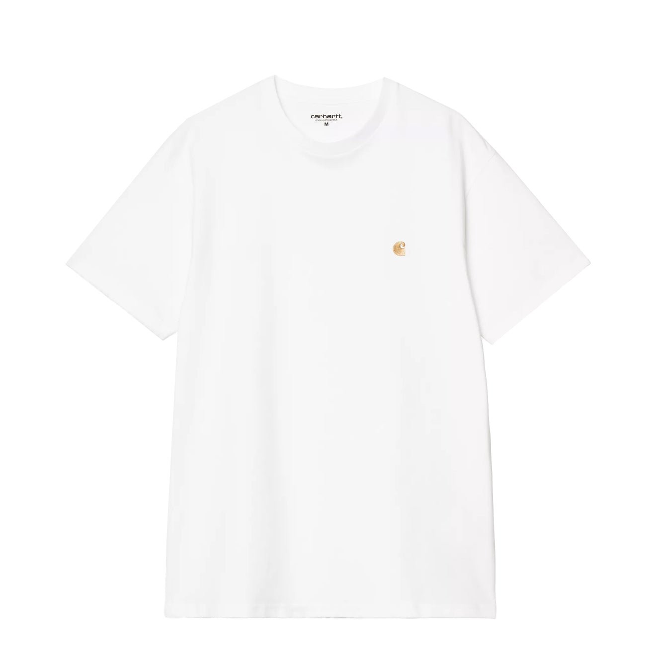 Carhartt WIP S/S Chase T-Shirt White / Gold - The Sporting Lodge
