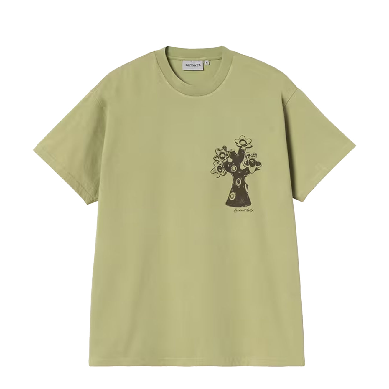 Carhartt WIP S/S Forma T-Shirt Gentle Green Heavy Stone Wash - The Sporting Lodge