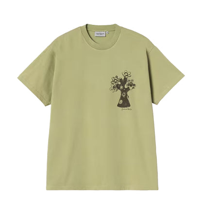 Carhartt WIP S/S Forma T-Shirt Gentle Green Heavy Stone Wash - The Sporting Lodge