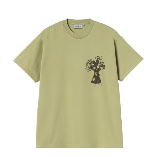 Carhartt WIP S/S Forma T-Shirt Gentle Green Heavy Stone Wash - The Sporting Lodge