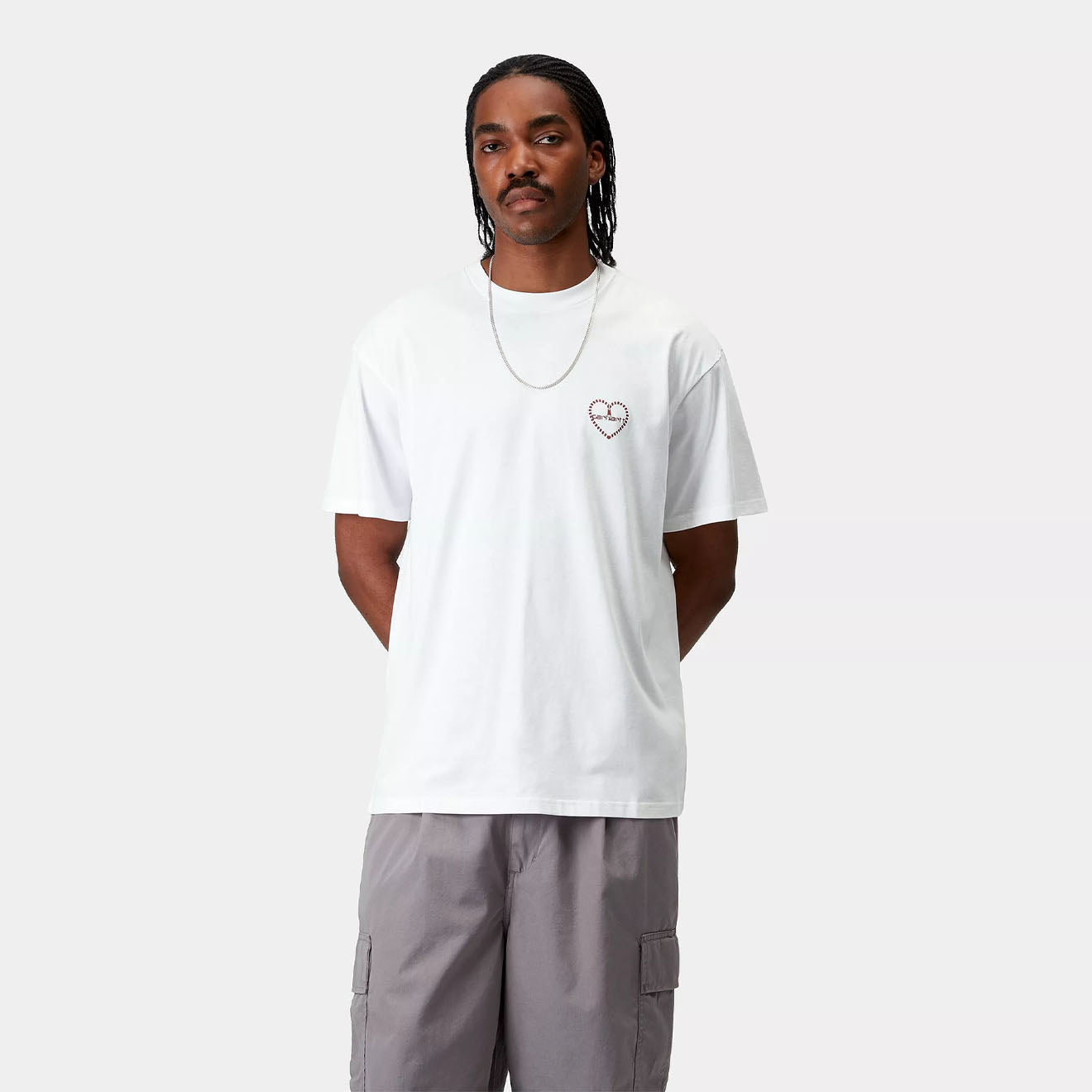 Carhartt WIP S/S Furoshiki T-Shirt White / Red - The Sporting Lodge