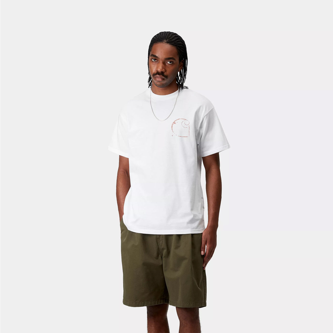 Carhartt WIP S/S Java T-Shirt White - The Sporting Lodge