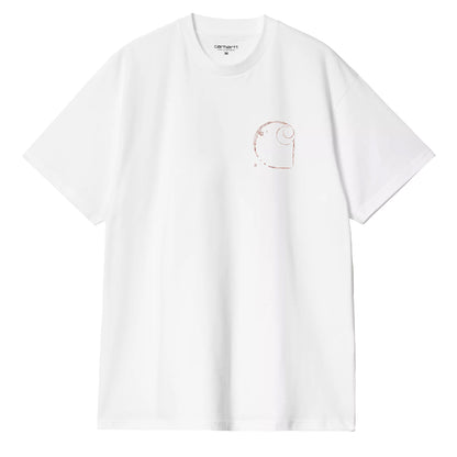 Carhartt WIP S/S Java T-Shirt White - The Sporting Lodge