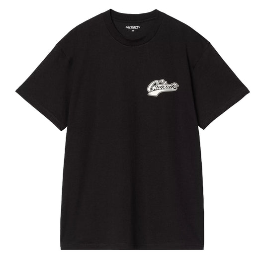 Carhartt WIP S/S Logo T-Shirt Black - The Sporting Lodge