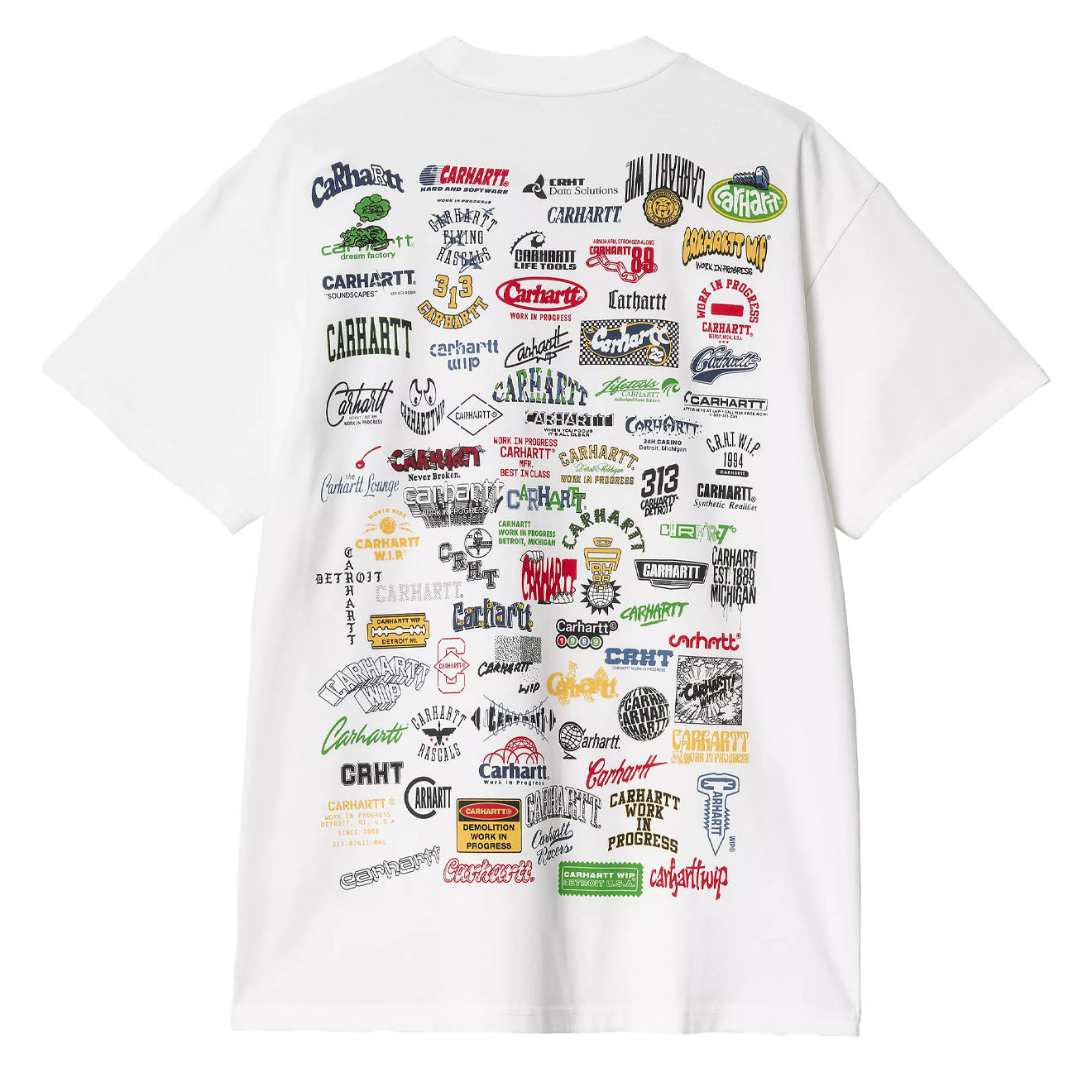 Carhartt WIP S/S Logo T-Shirt White - The Sporting Lodge