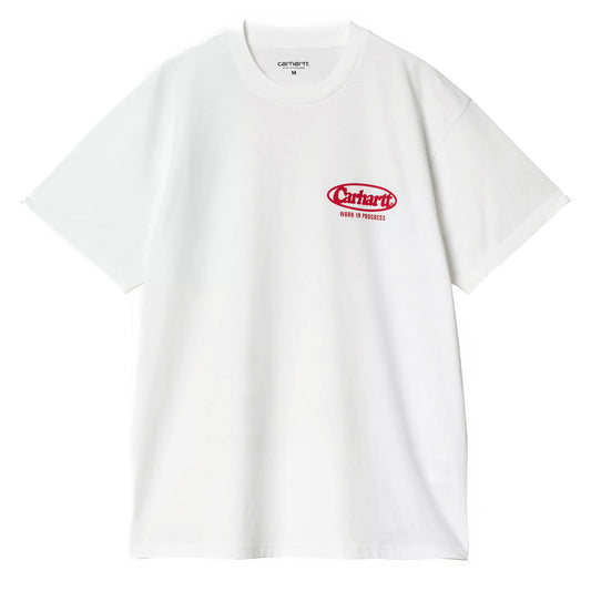 Carhartt WIP S/S Logo T-Shirt White - The Sporting Lodge