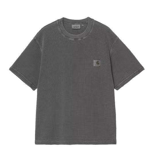 Carhartt WIP S/S Nelson Waffle T-Shirt Black Garment Dyed