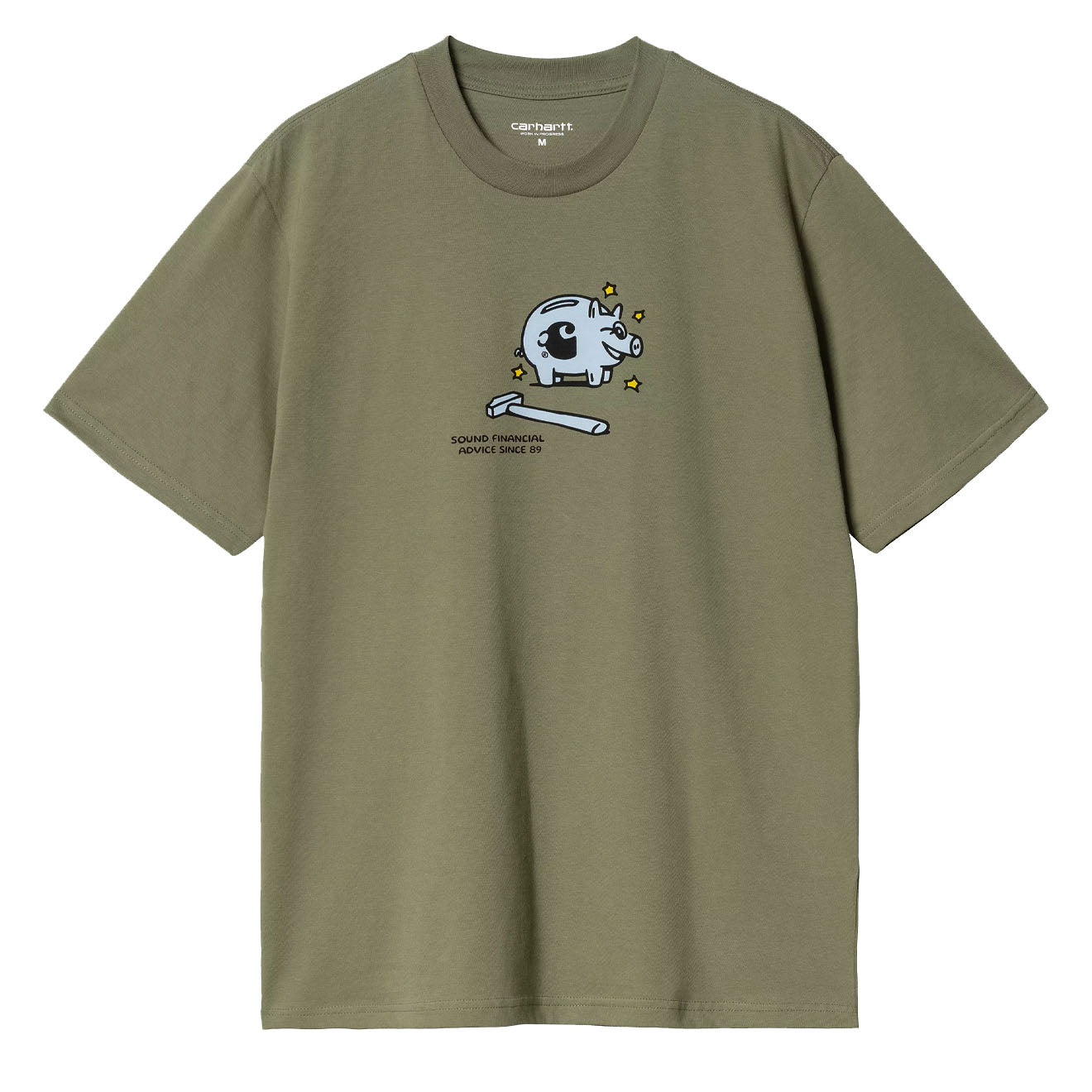 Carhartt WIP S/S Piggybank T-Shirt Dollar Green - The Sporting Lodge