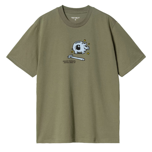 Carhartt WIP S/S Piggybank T-Shirt Dollar Green - The Sporting Lodge